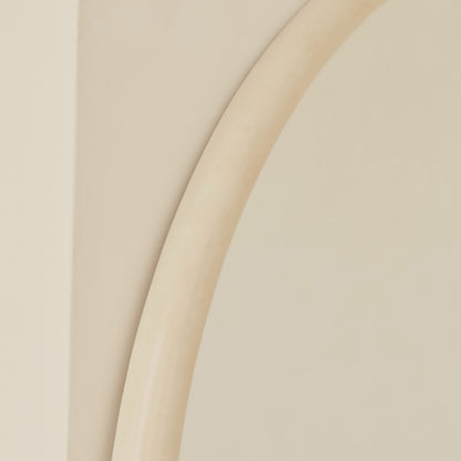 Espejo Amora – Espejo de cuerpo entero curvado extra grande de hormigón (200 cm x 120 cm)