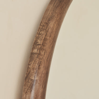 Espejo Amora – Espejo de cuerpo entero grande con marco de madera curvado (180 cm x 90 cm)**