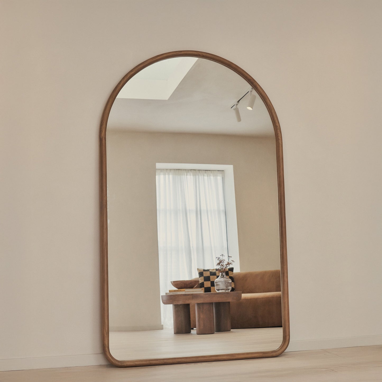 Espejo Amora – Espejo de cuerpo entero extra grande de madera (200 cm x 120 cm)