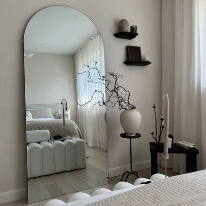 Espejo Edge – Espejo de Cuerpo Entero Grande y Curvado Sin Marco (179 cm x 80 cm)